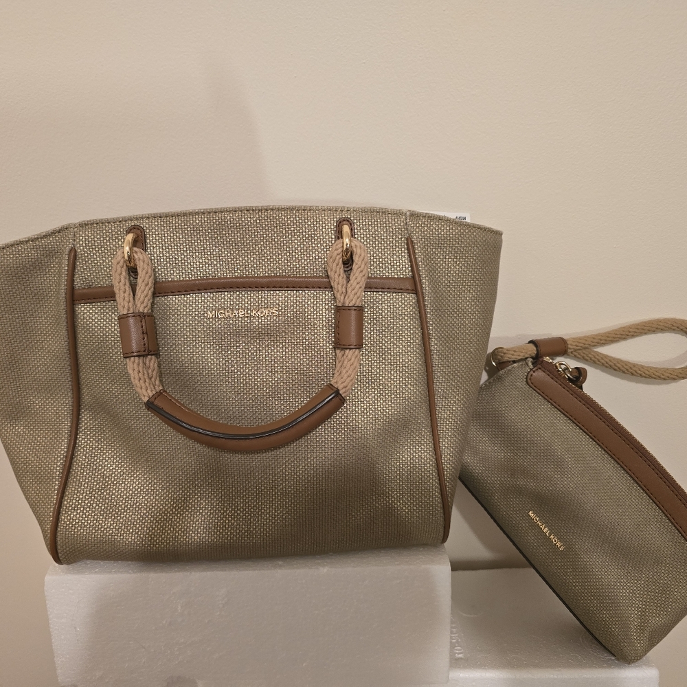 Talia Small Cotton Canvas Tote Bag